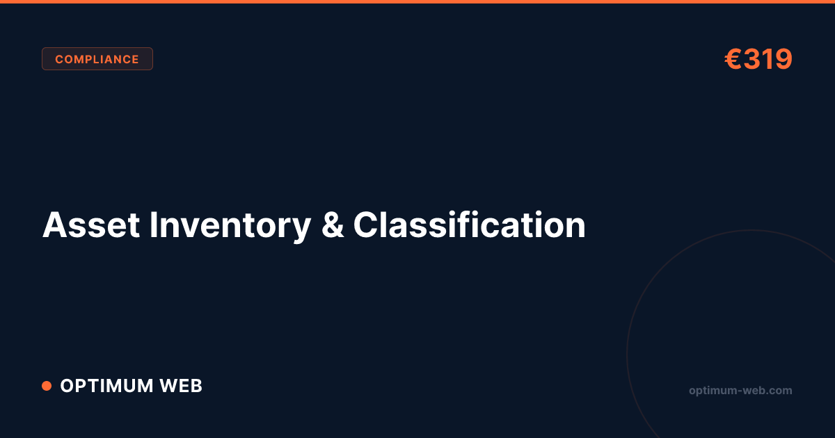 Information Asset Inventory & Classification €319 | Optimum