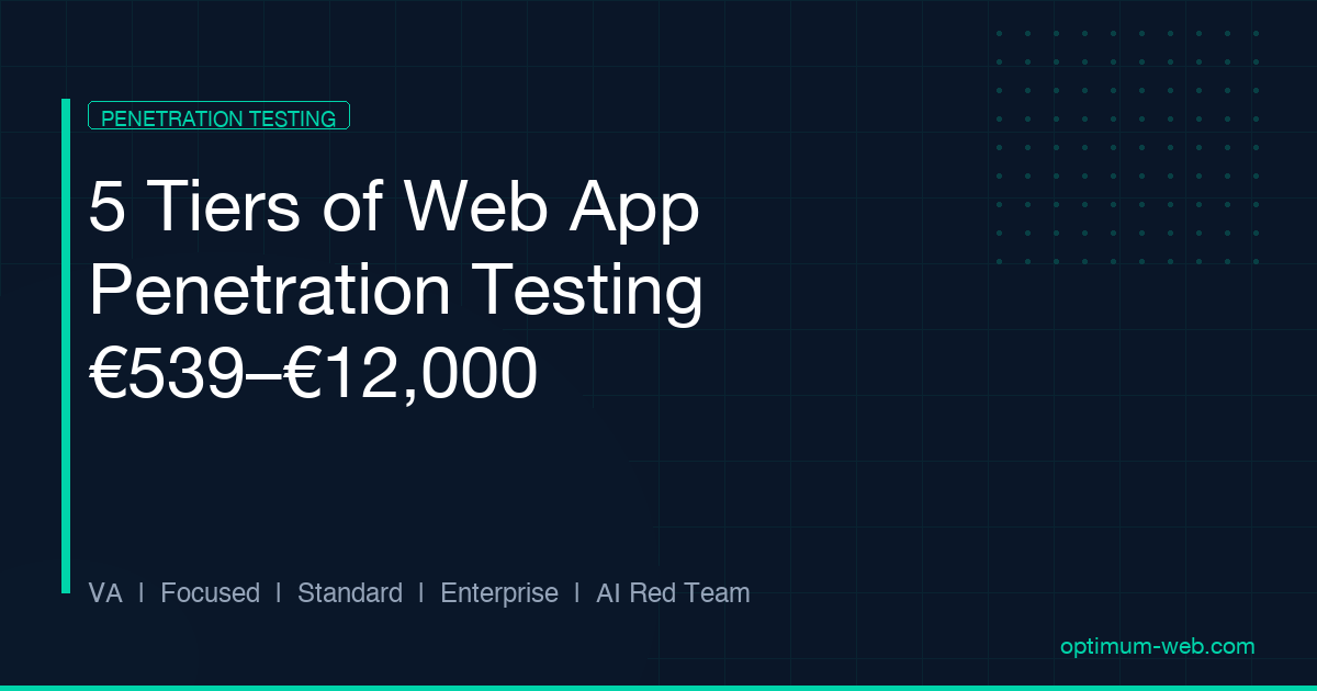 Penetration Testing Services — 5 Audit-Grade Tiers from €539 to €12,000 ...