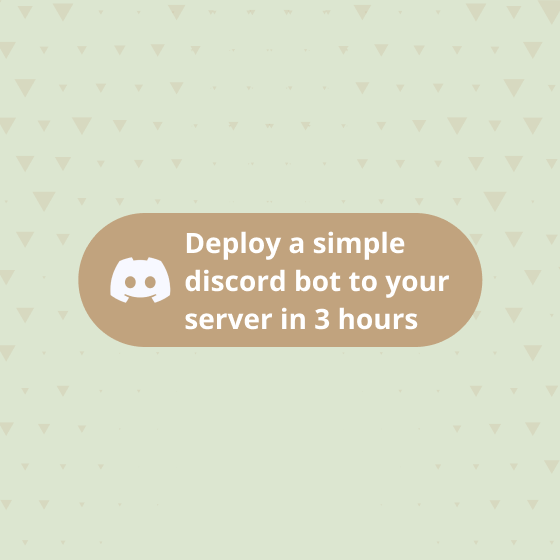 4.Deploy a simple discord bot to your server in 3 hours-2 deploy discord bot