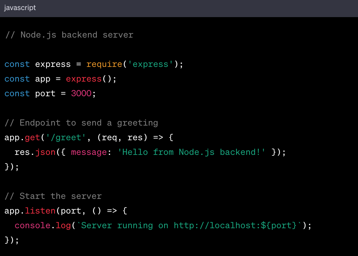 node.js backend server node.js backend server