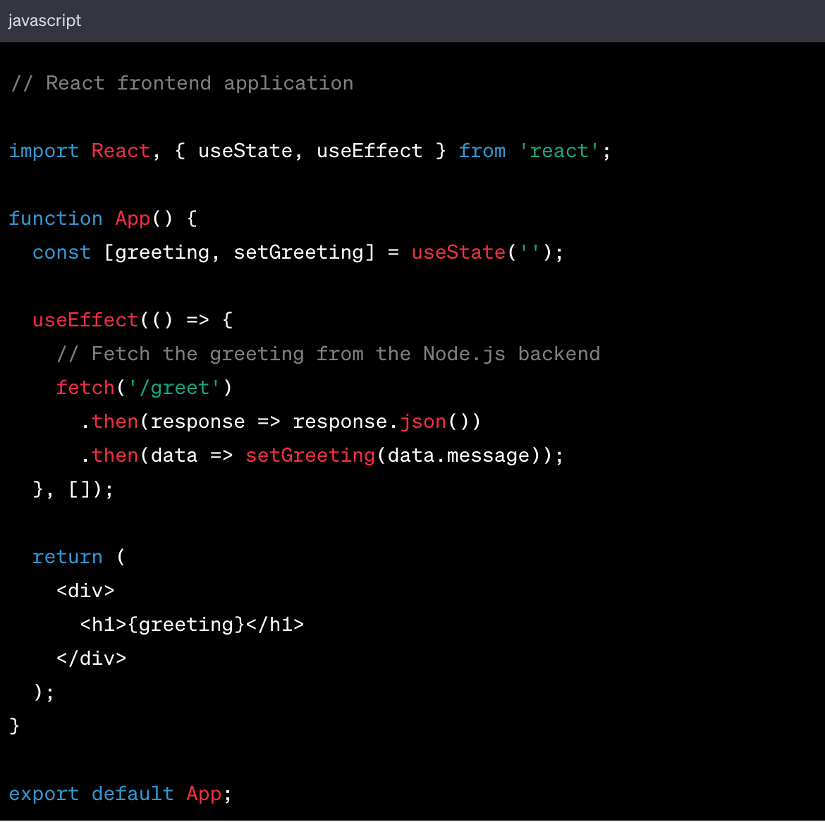 react application react application