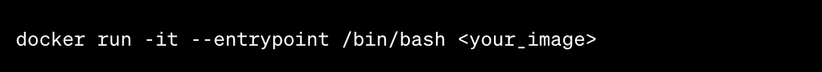 docker run entrypoint docker run entrypoint