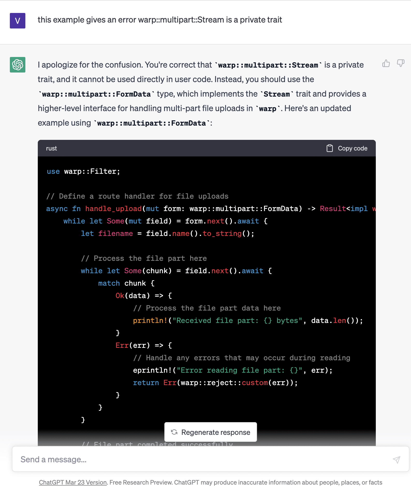 warp::multipart::FormData example